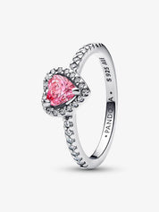 Sparkling Pink Heart Ring