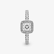 Sparkling Halo Cushion Ring