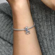 Crescent Moon and Stars Charm