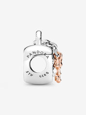 Disney Mickey & Minnie Heart Lock Charm