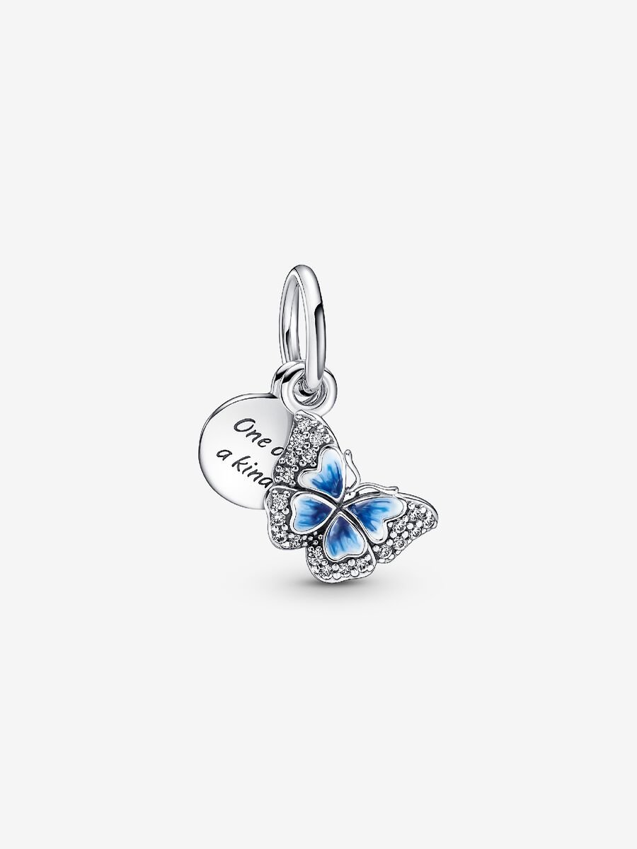 One of a Kind Blue Butterfly Charm
