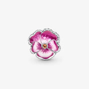 Pink Orchid Flower Charm