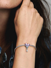 Happy Birthday Balloon Heart Charm