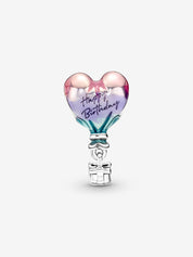 Happy Birthday Balloon Heart Charm
