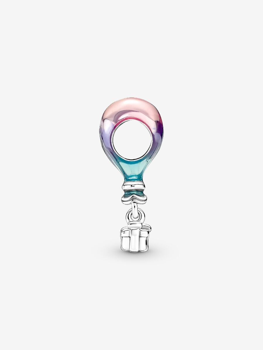 Happy Birthday Balloon Heart Charm