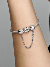 Logo Round Safety Chain Charm