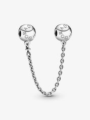 Logo Round Safety Chain Charm