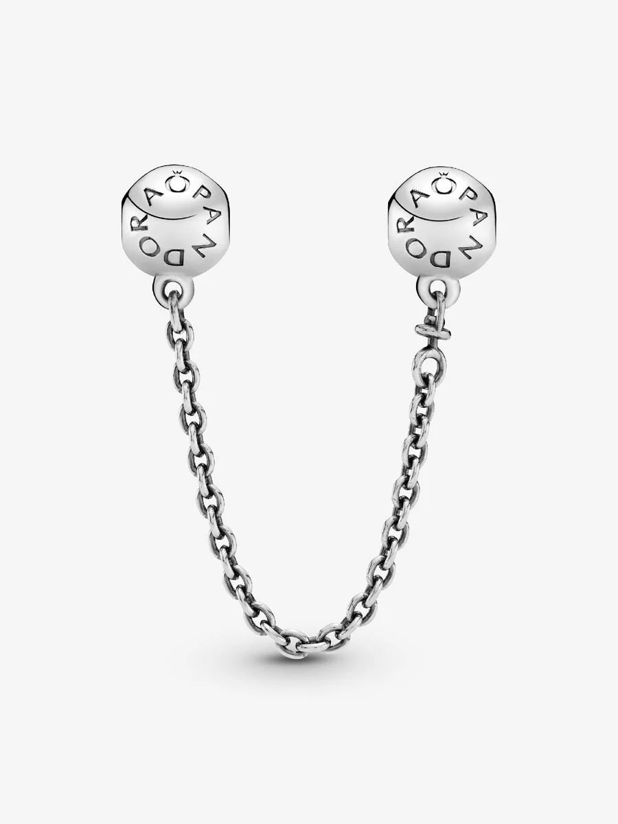 Logo Round Safety Chain Charm