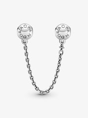 Logo Round Safety Chain Charm