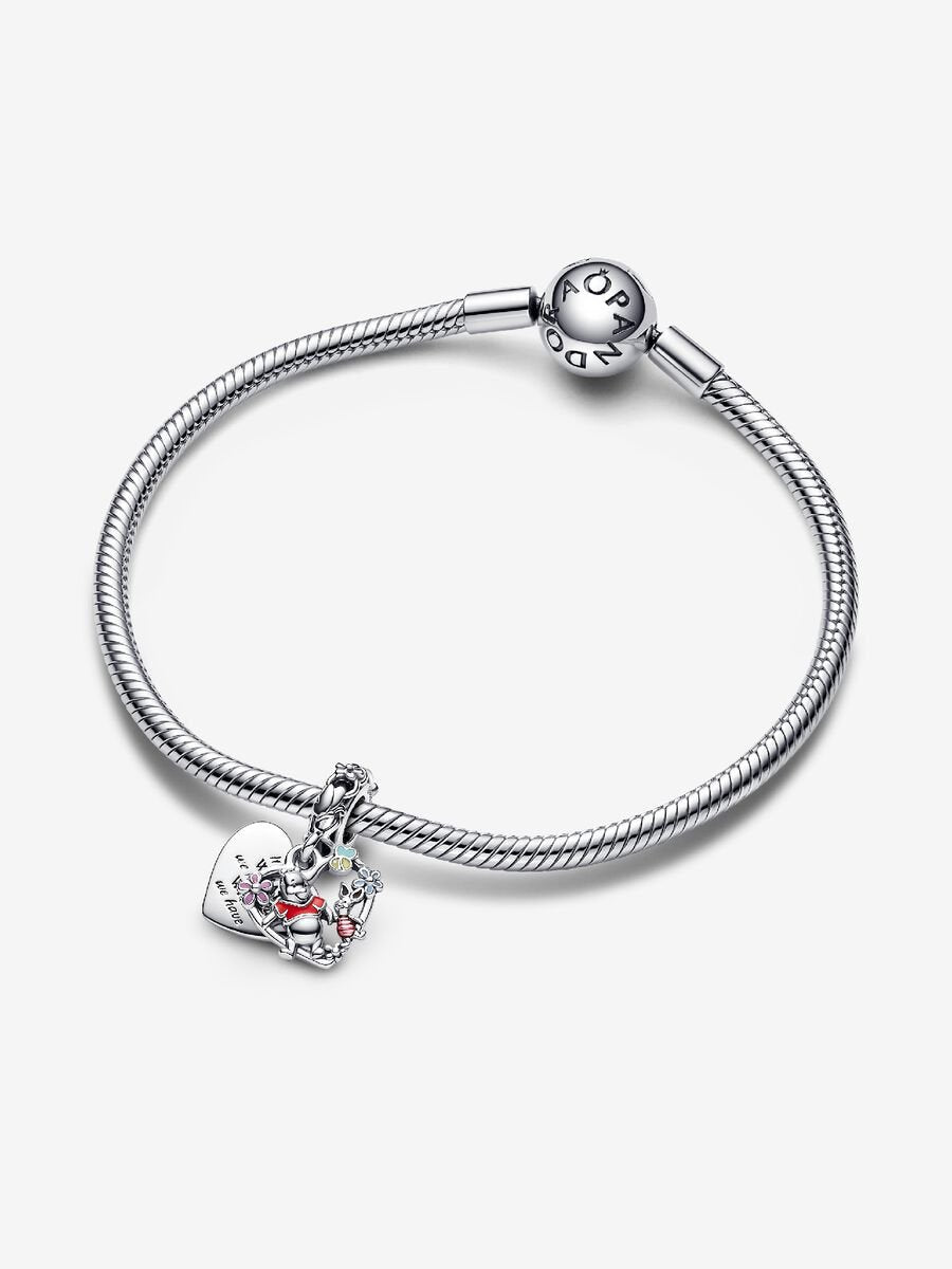 Disney Winnie the Pooh & Piglet Heart Charm