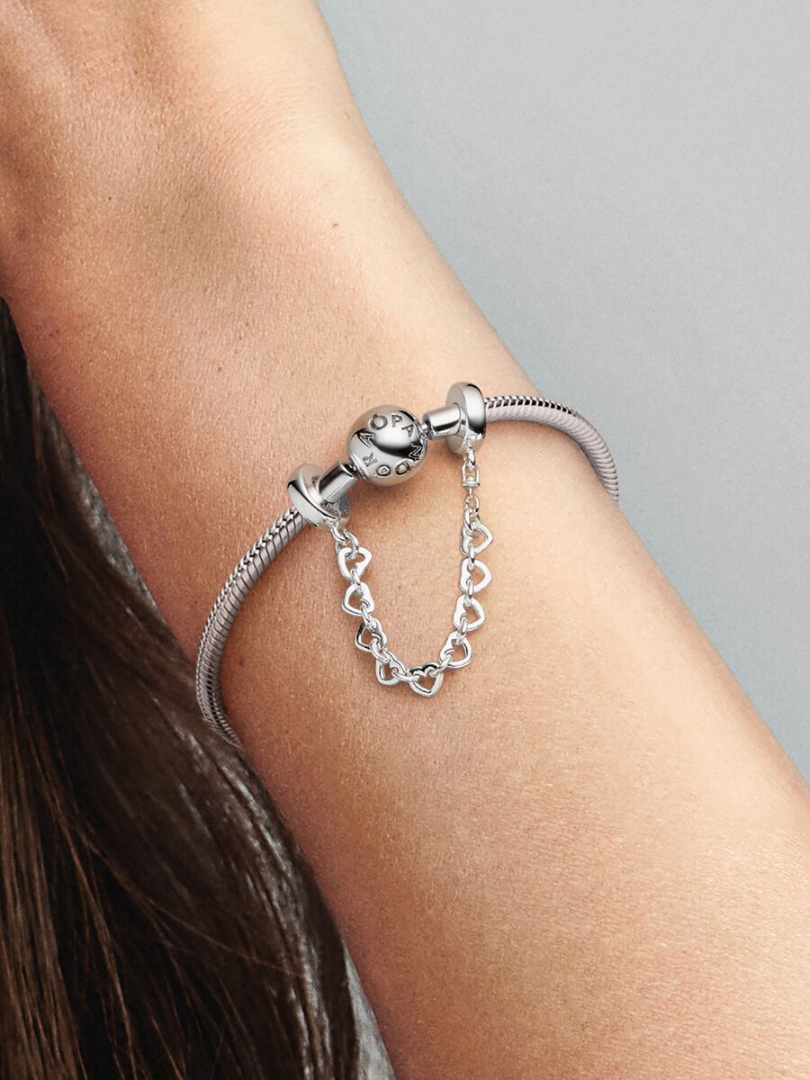Heart Link Safety Chain Charm