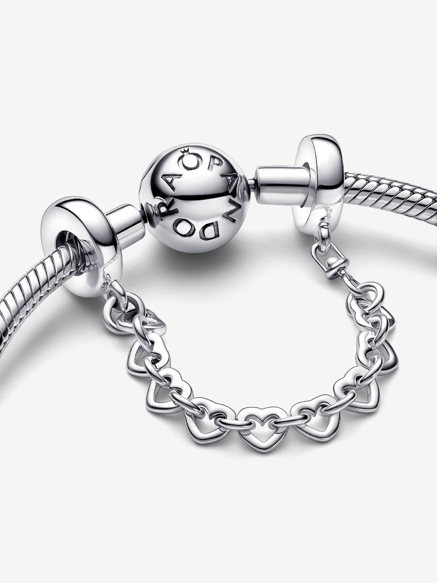 Heart Link Safety Chain Charm