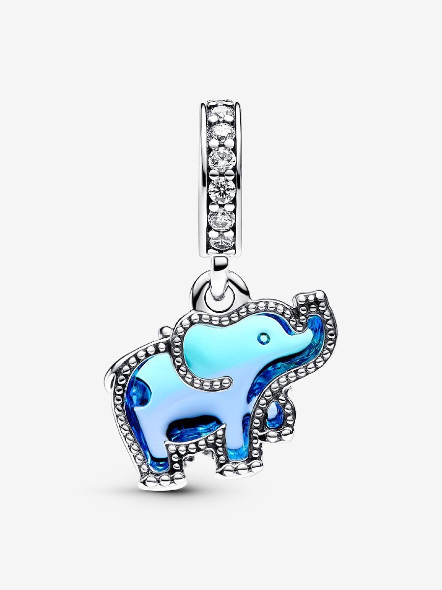 Blue Murano Glass Dumbo Charm