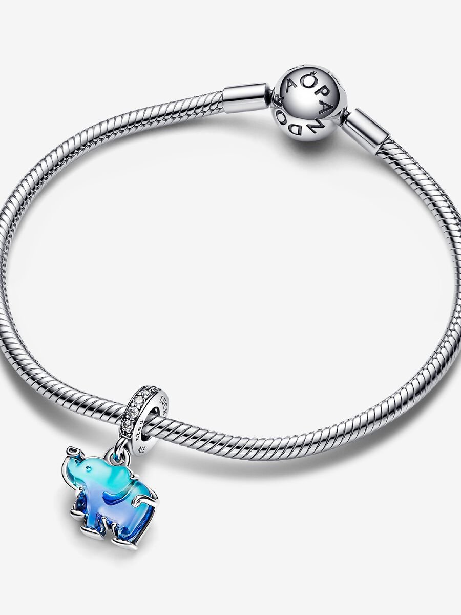 Blue Murano Glass Dumbo Charm