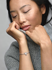 Girl with Teddy Bear Charm