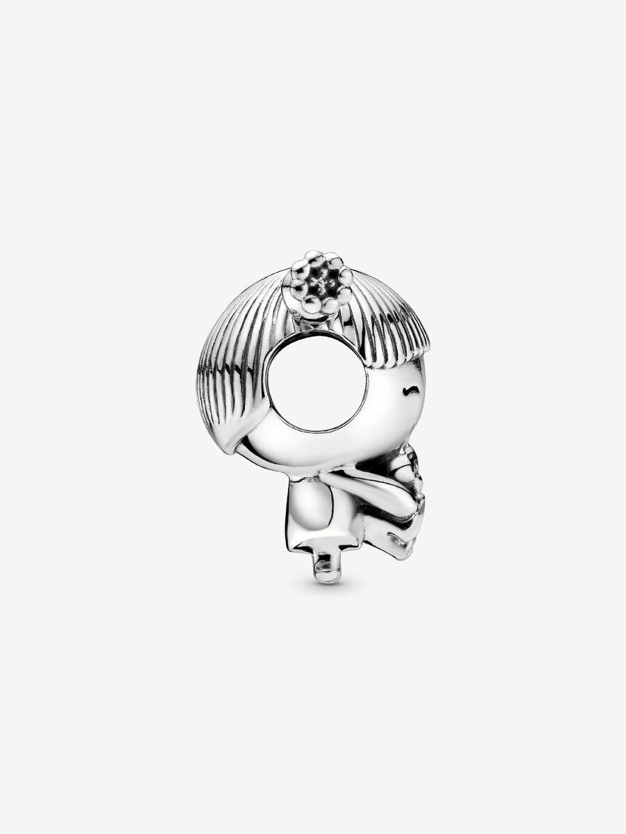 Girl with Teddy Bear Charm