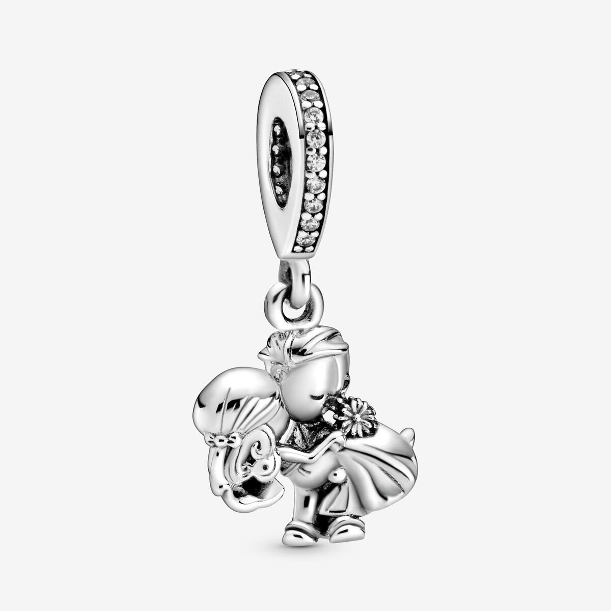 Bride and Groom Wedding Dangle Charm