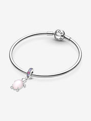 Pink Sea Turtle Dangle Charm