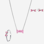 Sparkling Pink Bow Set