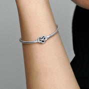 Infinity Heart Snake Chain Bracelet