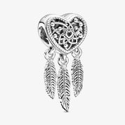 Heart Dreamcatcher Charm