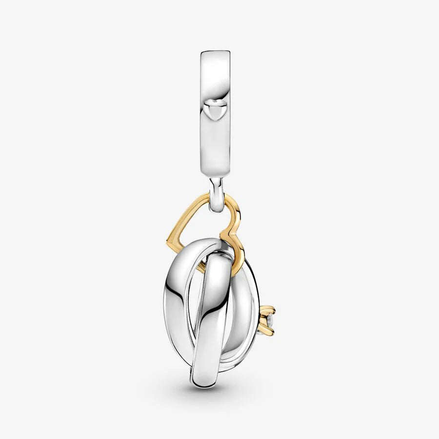 Wedding Rings Dangle Charm