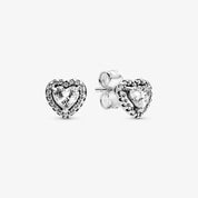 Sparkling Heart Halo Jewelry Set