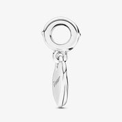 Mother and Daughter Split Heart Dangle Charm