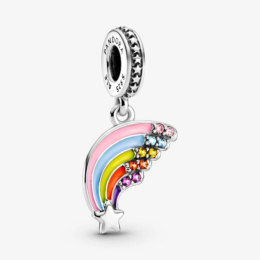 Shooting Star Rainbow Dangle Charm