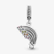 Shooting Star Rainbow Dangle Charm